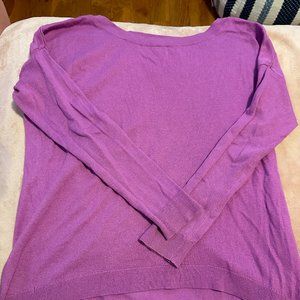 Gap, Purple Sweater, High-low Hem, M